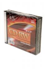 Перезаписываемый компакт-диск VS CD-RW 80 4-12x SL/5 (Комплект 5 шт.) – фото 1