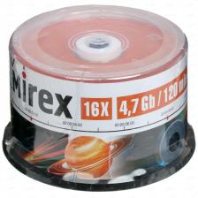 Диск DVD+R Mirex 4.7 Gb, 16x, Cake Box (50), (50/300) {UL130013A1B}