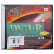 Диск DVD+R VS 8,5 GB, 8x Double Layer, Slim Case (1), Ink Printable (1/200) 20670 {VSDVDPRDLSLPR01}
