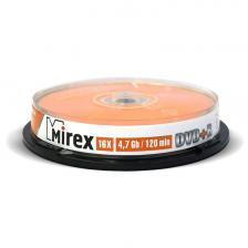 Диск DVD+R Mirex 4.7 Gb, 16x, Cake Box (10), (10/300) 202493 {UL130013A1L} – фото 1
