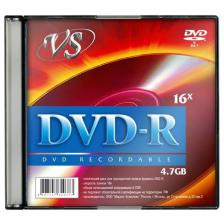 Диск DVD-R VS 4.7 Gb, 16x, Slim Case (5), (5/200) 20397 {VSDVDRSL501}