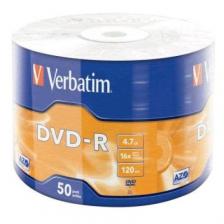 Диск DVD-R Verbatim 4.7 Gb, 16x, Shrink (50), DataLife (50/600) {43791}