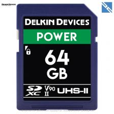 Карта памяти Delkin Devices 64GB SDXC Power UHS-II 300/250 MB/s 2000x DDSDG200064G