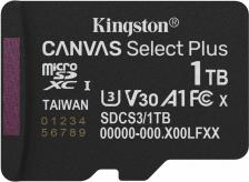 Flash Card Kingston Флеш карта microSDXC 1TB Canvas Select Plus w/o adapter [SDCS3/1TBSP]