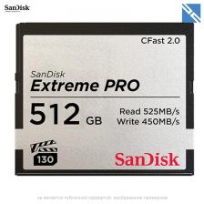 Карта памяти Sandisk 512GB Extreme PRO CFast 2.0 525, 450MB/s VPG-130 SDCFSP-512G