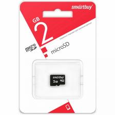 micro SD карта памяти Smartbuy 2 GB (без адаптеров), цена за 1 шт