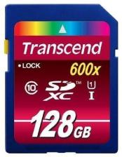 Карта памяти Transcend 128GB SDXC Class 10 UHS-I 600x (TS128GSDXC10U1)