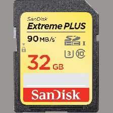 Карта памяти SanDisk Extreme Plus 32GB SDHC 90MBs UHS-I Class 10 U3 V30