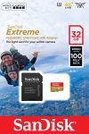 Карта памяти SanDisk Extreme Pro microSDHC Class 10 UHS Class 3 V30 A1 100MB/s 32GB + SD adapter