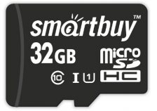 Карта памяти microSD Smartbuy 32GB Class10 UHS-I (U1) 10 МБ/сек без адаптера – фото 1