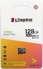 Карта памяти Kingston Canvas Select Plus microSDHC UHS-I Class 10 128GB + подписка билайн тв на 2 месяца