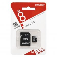 Карта памяти SmartBuy MicroSD 8Gb Class10