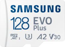 128GB Карта памяти MicroSDXC class10 UHS-I U1 A2 V30 SAMSUNG EVO+ с адаптером (скорость чтения 130MB/s)