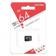Карта памяти SmartBuy MicroSD 64Gb UHS-1 Class10