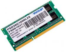 Оперативная память Patriot Signature DDR3L 1600Mhz 8GB (PSD38G1600L2S)