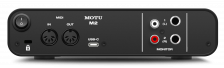 MOTU M2 USB аудио интерфейс 24бит/96кГц XLR микр. вход 1/4" TRS Jack инстр. вход 2x1/4" TRS Jack – фото 2