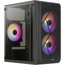 Корпус MicroATX Minitower AeroCool Cs-107-A-BK-v2 FRGB Black