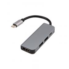 Разветвитель USB Type-C на 4 порта: 1xHDMI/2xUSB 3.0 PD/1xType-C PD REXANT, цена за 1 шт