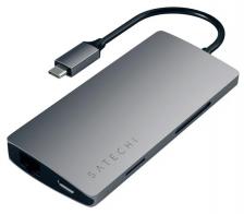 USB-концентратор Satechi Aluminum Multi-Port Adapter 4K with Ethernet V2 Space gray