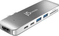 Разветвитель для компьютера J5CREATE USB-C UltraDrive MiniDock (JCD382)
