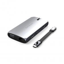 USB концентратор Satechi USB-C On-the-Go Multiport Adapter Silver