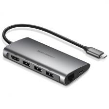 USB-концентратор UGREEN 8 в 1, 3xUSB 3.0, HDMI PD (50538)