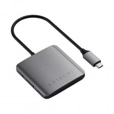 USB HUB Satechi Aluminum 4 Port USB-C Hub Space Grey