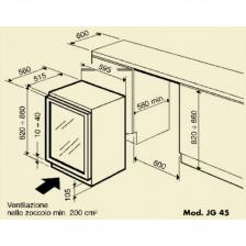 Встраиваемые винные шкафы Ip Industrie JG 45-6 AD CF