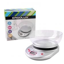 ERGOLUX ELX-SK05-C03 серые металлик (весы кухонные до 5 кг со съемной чашей), цена за 1 шт.