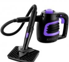 Пароочиститель ручной Kitfort КТ-930 900Вт черный/оранжевый