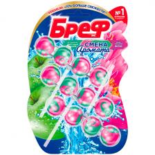Средство для чистки унитаза Бреф смена аромата цветущая яблоня-лотос 3Х50 гр