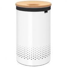 Бак для белья с пробковой крышкой Brabantia 104367 белый, 35л