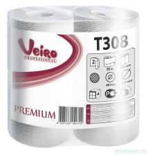 Veiro Professional Premium T308 Туалетная бумага двухслойная 46x115 мм