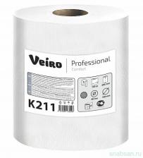 Veiro Professional Comfort K211 Полотенца бумажные однослойные в рулонах