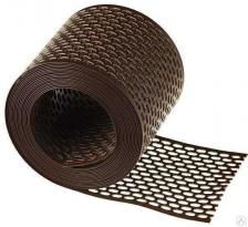 Вентиляционная карнизная лента защита от насекомых 100*5000 мм коричневая