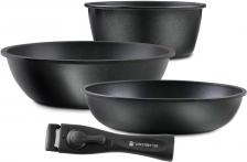 Набор посуды Polaris EasyKeep-4D 4 предмета Black