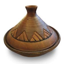 Тажин (от 1 до 2,5 л). Таджин керамический жаростойкий Касабланка без глазури (28 см, 2,5 л) – фото 3