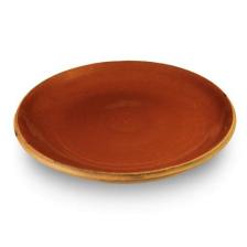 Тарелка круглая, коричневая глазурь (31 см)
