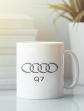 Aksisur Кружка с эмблемой Ауди Q7 (Audi Q7) белая 0010