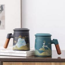 Фарфоровая чашка для чая с керамическим фильтром Xiaomi Zesee Selected Ceramic Tea Cup White – фото 2