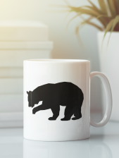 Aksisur Кружка с изображением Медведь, Медвежонок (Bear) белая 0037