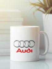 Aksisur Кружка с эмблемой Ауди (Audi) белая 0019