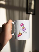 Aksisur Кружка с рисунком из мультфильма Дональд Дак, Дейзи Дак (Donald Duck, Daisy Duck) белая 0012 – фото 1