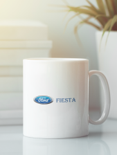 Aksisur Кружка с изображением Ford, Fiesta (Форд, Фиеста) белая 0024