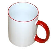 Кружка для сублимации Bulros белая с красной ручкой и ободком (36 шт) TP-R-cup-ReGI-___-036-Wi