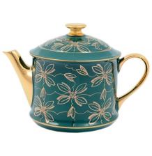 Заварочный чайник 400 мл Leander "Виндзор /Золотые цветы /зеленый" / 147230