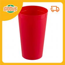 Стакан пластиковый Полимербыт конический цвет в ассортименте