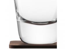 LSA Набор стаканов Whisky arran tumbler & walnut coaster WH02 2 шт. 250 мл бесцветный/дерево – фото 1