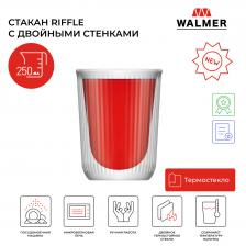 Стакан стеклянный Walmer Riffle с двойными стенками, 250 мл, W37001049