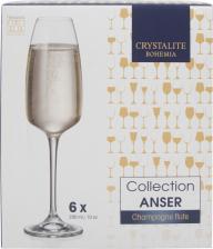 Набор бокалов Crystalite для шампанского 6шт*290мл